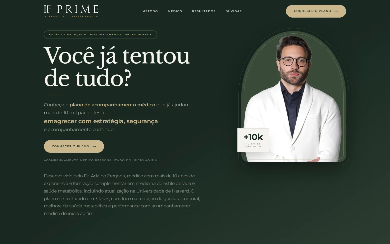 Landing page IF Prime — Reprogramação Metabólica